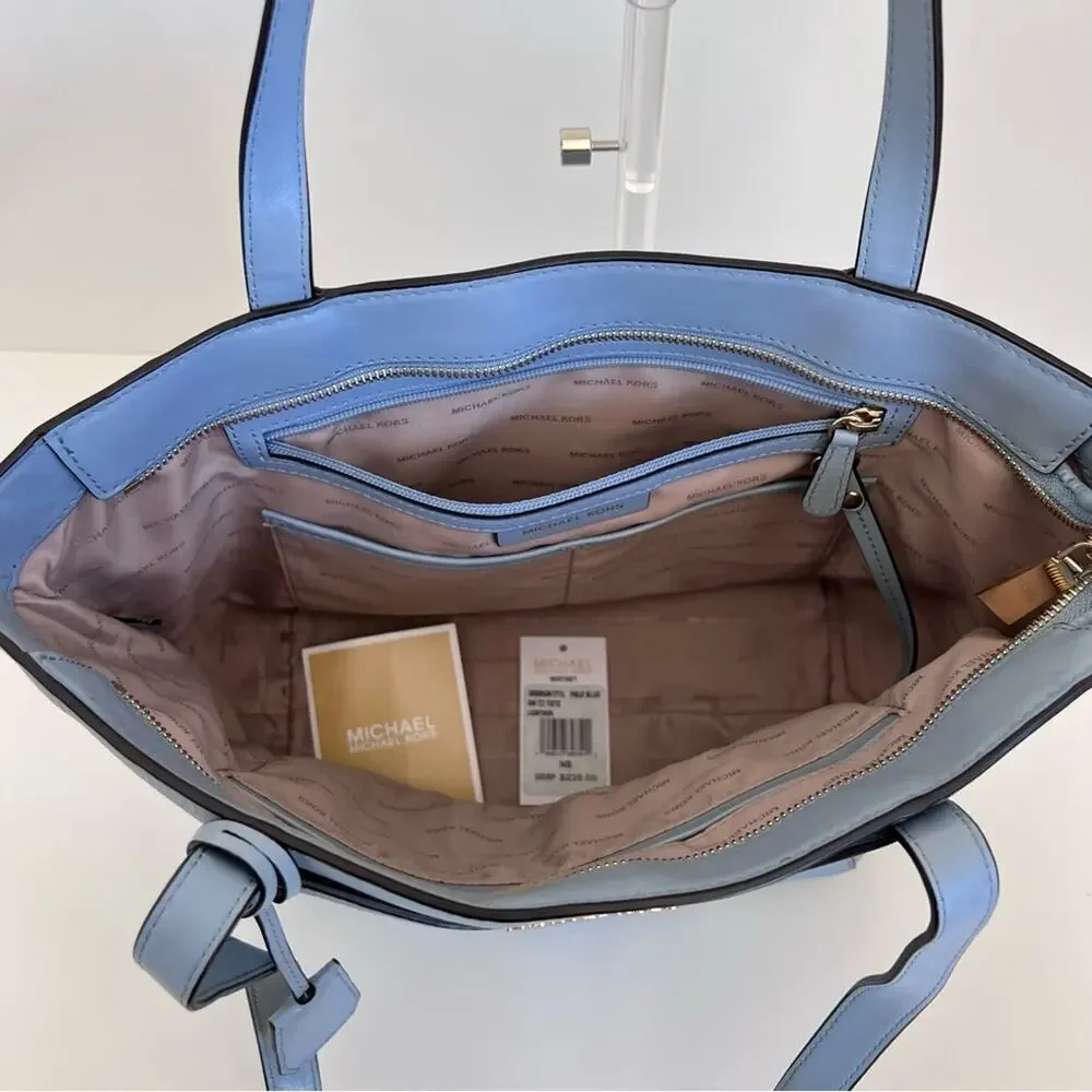 Michael Kors Whitney Pebbled Leather Tote Pale Blue‎